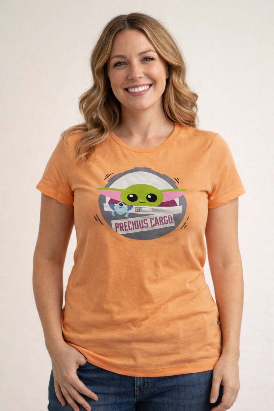 Star Wars The Mandalorian Grogu Precious Cargo Graphic T-Shirt XXL small size li